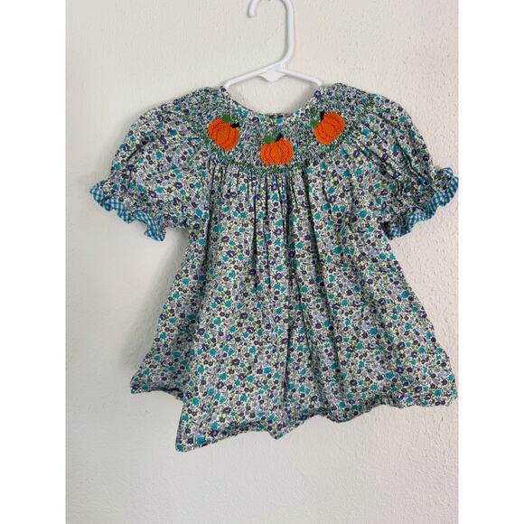 Southern Sunshine Smocked Pumpkin Set - Picture 1 of 4